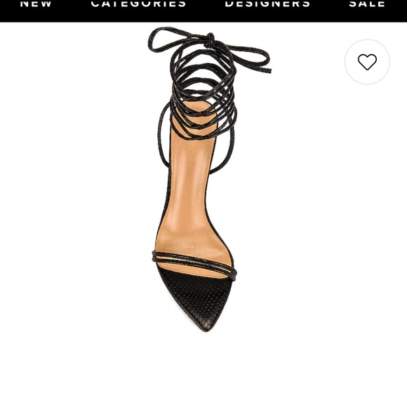 Millie Sandal in Black Snake Tony Bianco - Picture 1 of 6